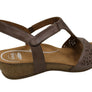 Scholl Orthaheel Julie Womens Comfort Supportive Wedge Leather Sandals