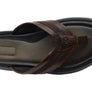Democrata Jamie Mens Brazilian Leather Comfortable Thongs Sandals