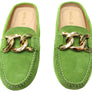 Savelli Paula Womens Brazilian Leather Closed Toe Open Back Mules