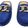 Savelli Paula Womens Brazilian Leather Closed Toe Open Back Mules
