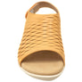 Scholl Orthaheel Tulsa Womens Comfortable Leather Wedge Sandals