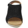 Scholl Orthaheel Tulsa Womens Comfortable Leather Wedge Sandals