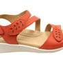 Scholl Orthaheel Tana Womens Comfortable Leather Wedge Sandals