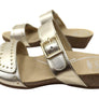Scholl Orthaheel Jaylah Womens Comfortable Leather Slides Sandals