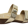 Scholl Orthaheel Jaylah Womens Comfortable Leather Slides Sandals