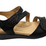 Scholl Orthaheel Tana Womens Comfortable Leather Wedge Sandals