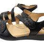 Scholl Orthaheel Tana Womens Comfortable Leather Wedge Sandals