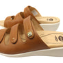 Scholl Orthaheel Tali Womens Comfortable Leather Slides Sandals
