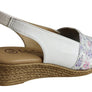 Lola Canales Loreta Womens Comfort Leather Wedge Sandals Made In Spain