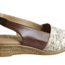 Lola Canales Loreta Womens Comfort Leather Wedge Sandals Made In Spain