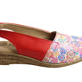Lola Canales Loreta Womens Comfort Leather Wedge Sandals Made In Spain