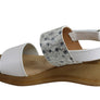 Lola Canales Ava Womens Comfort Leather Wedge Sandals Made In Spain