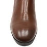 Caprice Jessie Womens Extra Wide Comfort Mid Heel Leather Ankle Boots