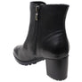 Caprice Jessie Womens Extra Wide Comfort Mid Heel Leather Ankle Boots
