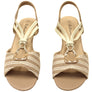 Bellissimo Sienna Womens Comfortable Low Wedge Sandals
