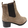 Caprice Jade Womens Comfort Mid Heel Leather Wide Fit Ankle Boots