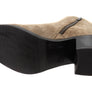 Caprice Jade Womens Comfort Mid Heel Leather Wide Fit Ankle Boots