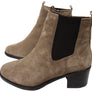 Caprice Jade Womens Comfort Mid Heel Leather Wide Fit Ankle Boots
