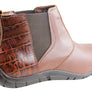 Andacco Civic Womens Leather Comfortable Ankle Boots Made In Brazil