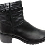 Caprice Nelba Womens Wide Fit Comfortable Leather Ankle Boots