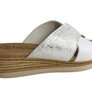 Lola Canales Anita Womens Comfort Leather Slides Sandals Made In Spain
