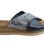 Lola Canales Anita Womens Comfort Leather Slides Sandals Made In Spain