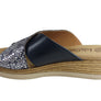 Lola Canales Anita Womens Comfort Leather Slides Sandals Made In Spain