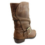 Andacco Hillside Womens Leather Comfort Mid Calf Boots Made In Brazil