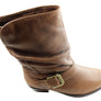 Andacco Hillside Womens Leather Comfort Mid Calf Boots Made In Brazil