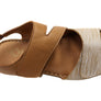 Cabello Comfort Rhonda Womens Leather Comfortable Sandals
