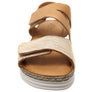 Cabello Comfort Rhonda Womens Leather Comfortable Sandals