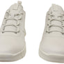 ECCO Womens Comfortable Leather Gruuv Sneakers Shoes