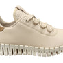 ECCO Womens Comfortable Leather Gruuv Sneakers Shoes
