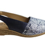 Lola Canales Lulu Womens Comfort Leather Wedge Sandals Made In Spain