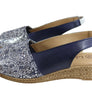 Lola Canales Lulu Womens Comfort Leather Wedge Sandals Made In Spain