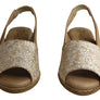 Lola Canales Lulu Womens Comfort Leather Wedge Sandals Made In Spain