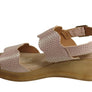 Lola Canales Belinda Womens Comfy Leather Wedge Sandals Made In Spain