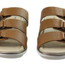 Pegada Treat Womens Comfort Leather Slides Sandals Made In Brazil