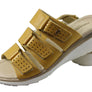 Pegada Treat Womens Comfort Leather Slides Sandals Made In Brazil