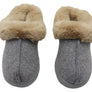 Dearfoams Womens Comfortable Chloe Soft Knit Clog Slippers