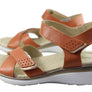 Pegada Kerala Womens Comfortable Leather Sandals Made In Brazil