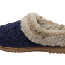 Dearfoams Womens Comfortable Hannah Chenille Knit Clog Slippers