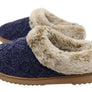 Dearfoams Womens Comfortable Hannah Chenille Knit Clog Slippers