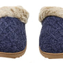 Dearfoams Womens Comfortable Hannah Chenille Knit Clog Slippers