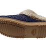 Dearfoams Womens Comfortable Hannah Chenille Knit Clog Slippers