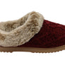 Dearfoams Womens Comfortable Hannah Chenille Knit Clog Slippers
