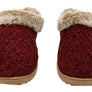 Dearfoams Womens Comfortable Hannah Chenille Knit Clog Slippers