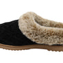 Dearfoams Womens Comfortable Hannah Chenille Knit Clog Slippers