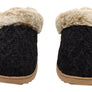 Dearfoams Womens Comfortable Hannah Chenille Knit Clog Slippers