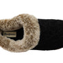 Dearfoams Womens Comfortable Hannah Chenille Knit Clog Slippers